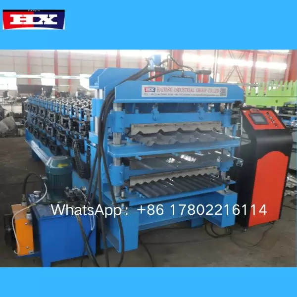 three layer roof tile making machine