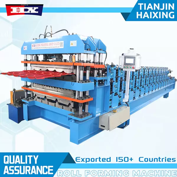Three Layer Roof Tile Sheet Roll Forming Machine