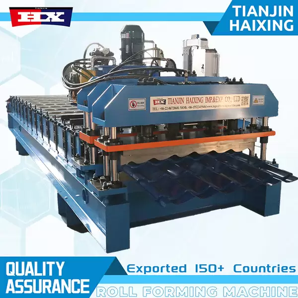 corrugated glazed roof tile machine