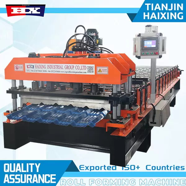 glazed tile machine with decoiler